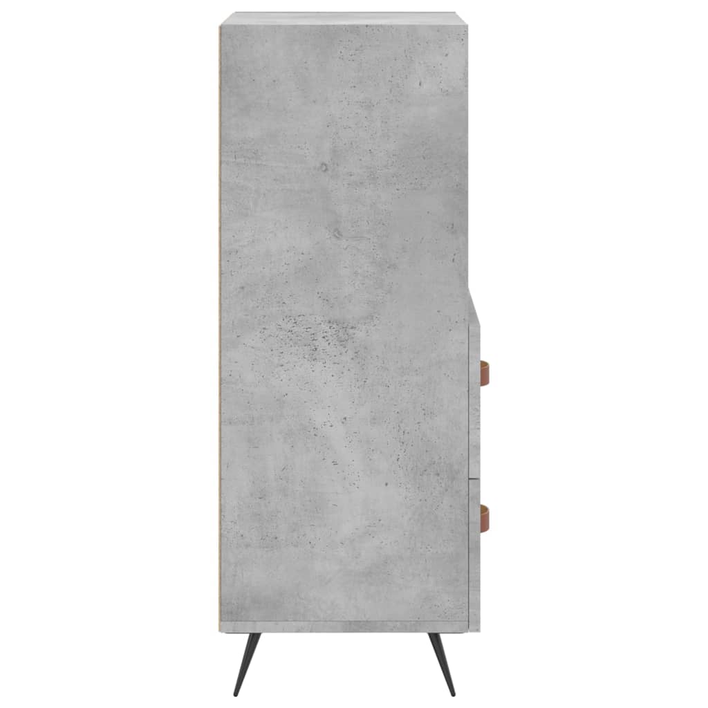 Komoda siva boja betona 34,5x34x90 cm od konstruiranog drva