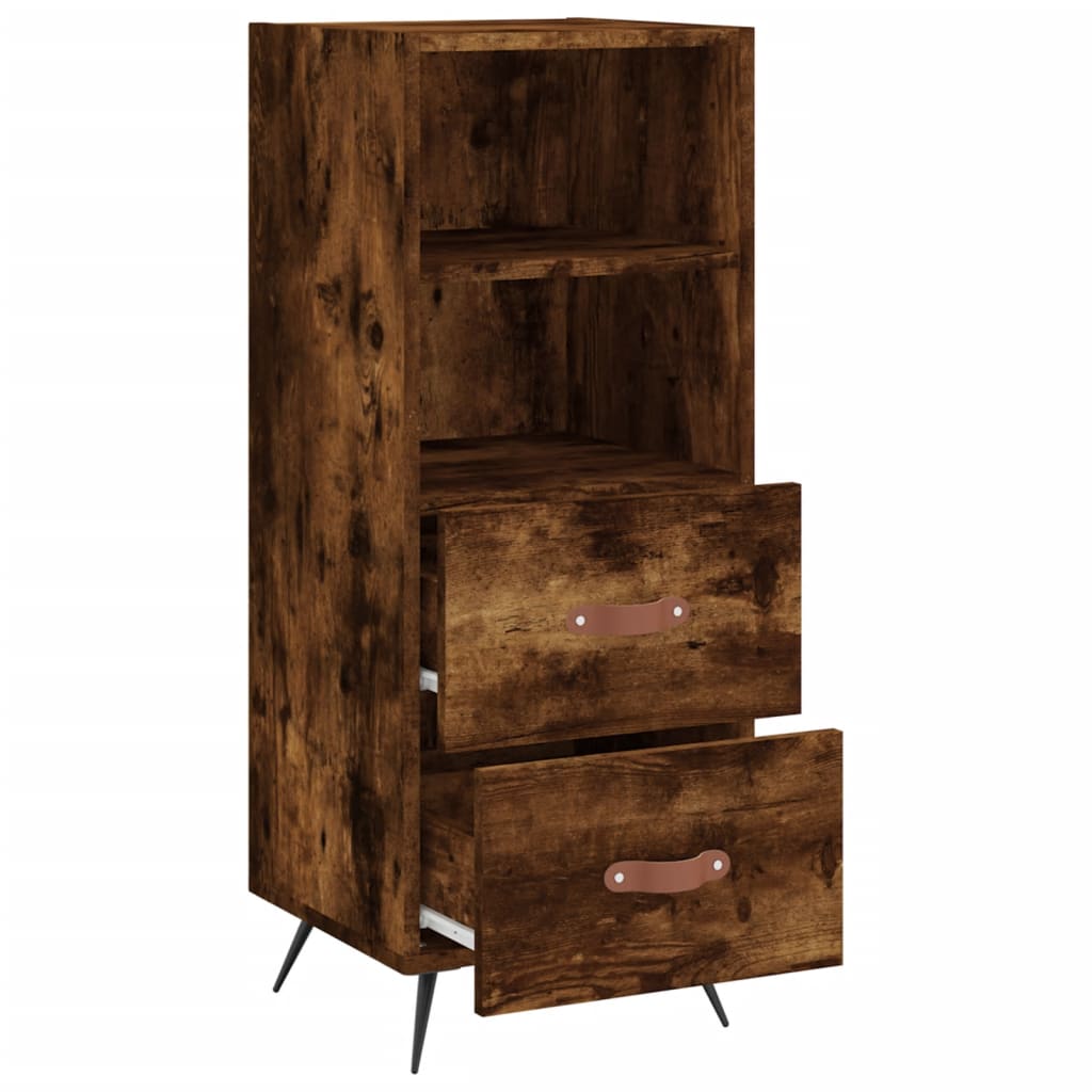 Komoda boja dimljenog hrasta 34,5x34x90 cm konstruirano drvo