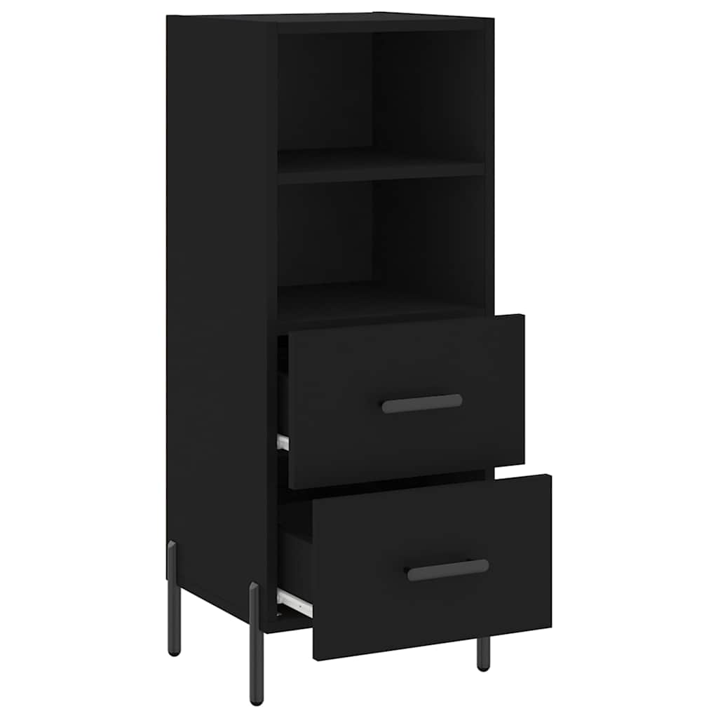 Komoda crna 34,5 x 34 x 90 cm od konstruiranog drva