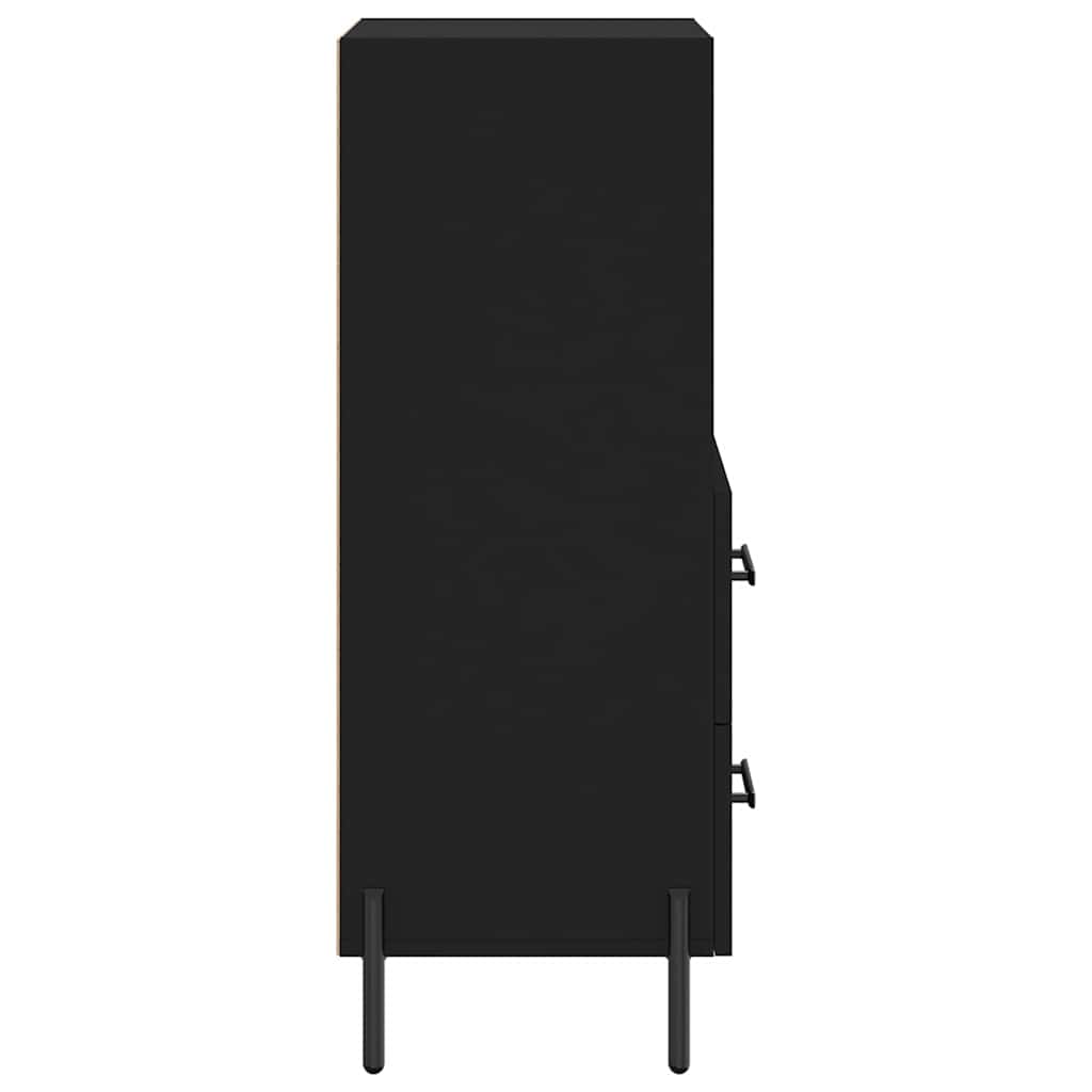 Komoda crna 34,5 x 34 x 90 cm od konstruiranog drva