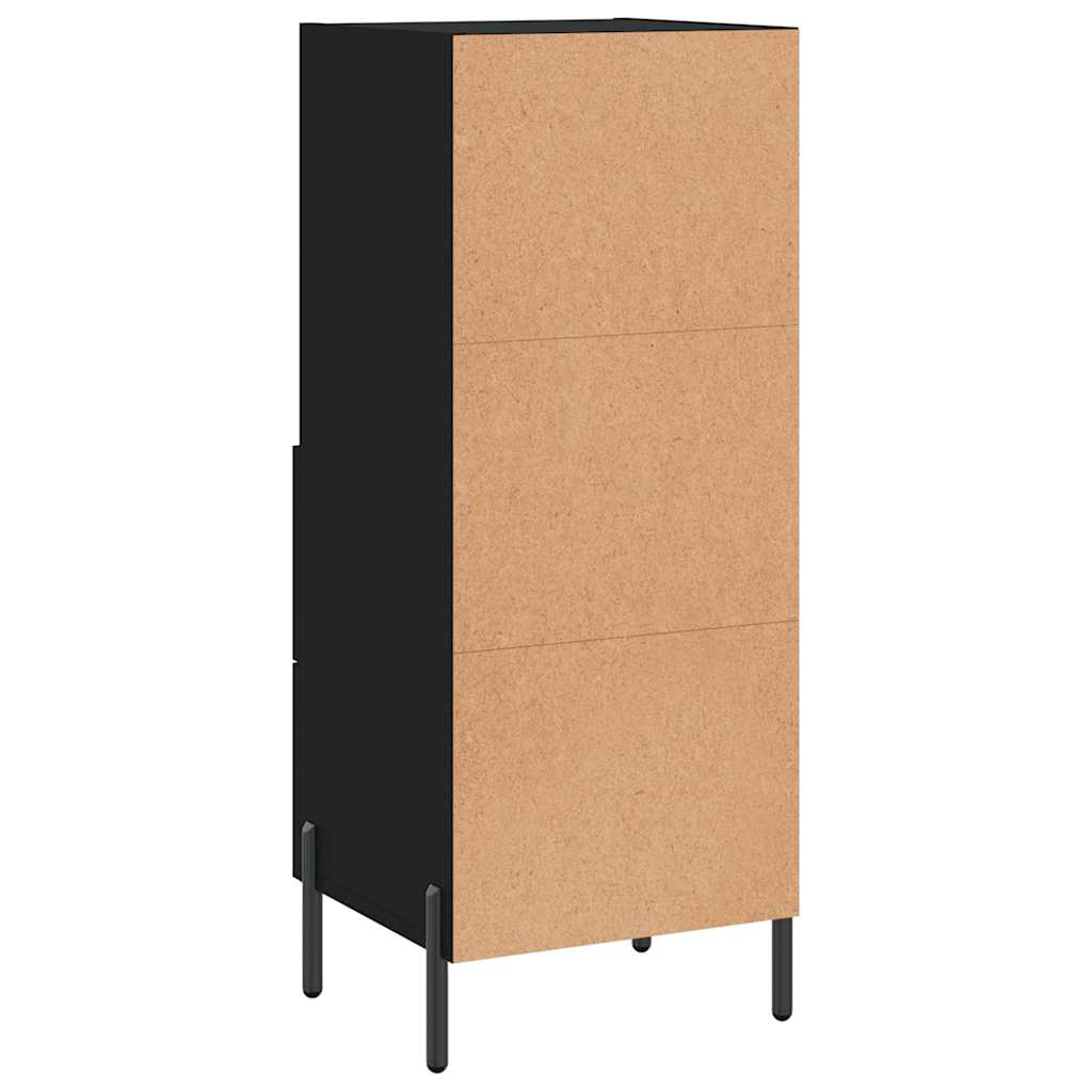 Komoda crna 34,5 x 34 x 90 cm od konstruiranog drva