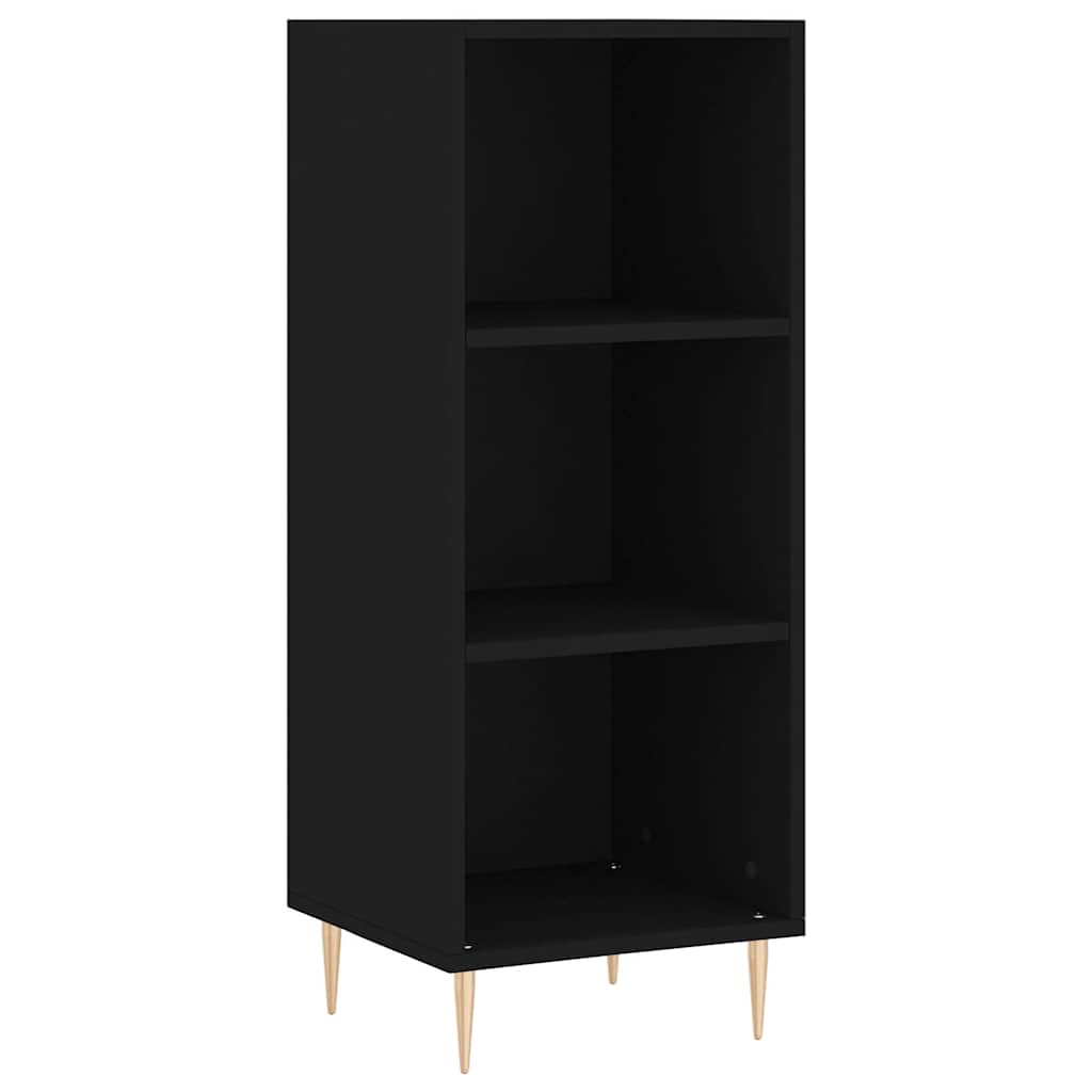 Komoda crna 34,5 x 32,5 x 90 cm od konstruiranog drva