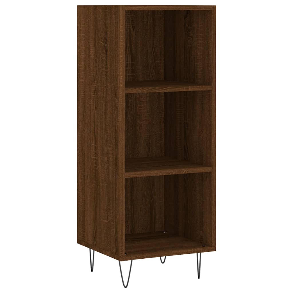 Komoda boja smeđeg hrasta 34,5x32,5x90 cm od konstruiranog drva