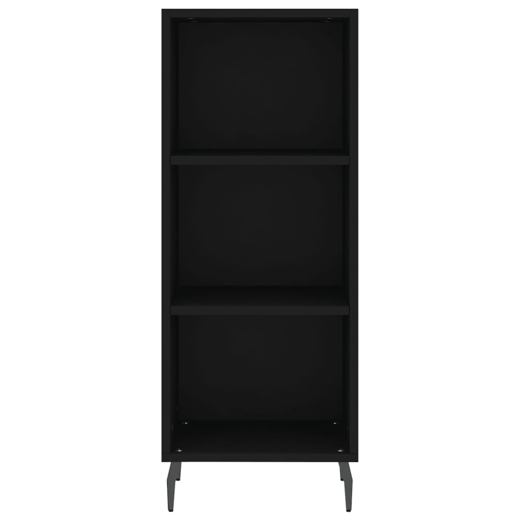 Komoda crna 34,5 x 32,5 x 90 cm od konstruiranog drva