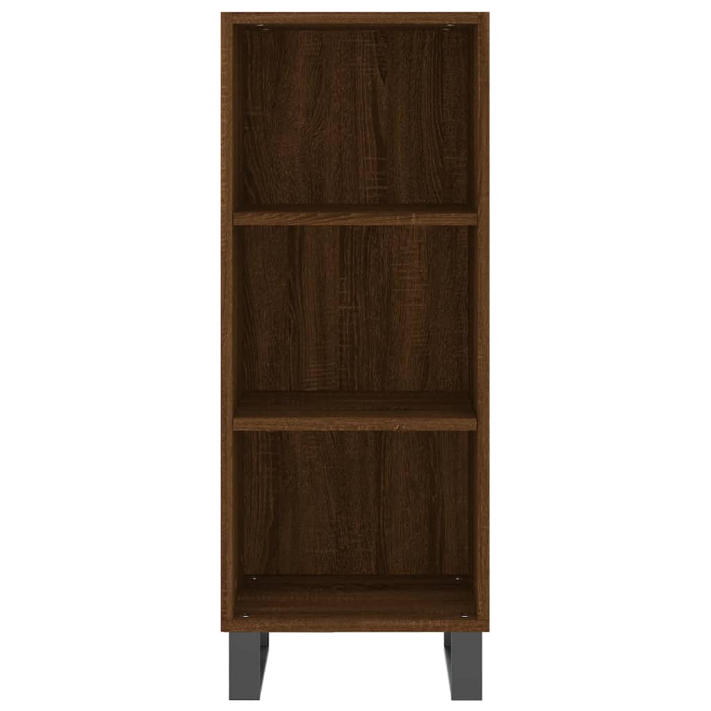 Komoda boja smeđeg hrasta 34,5x32,5x90 cm od konstruiranog drva
