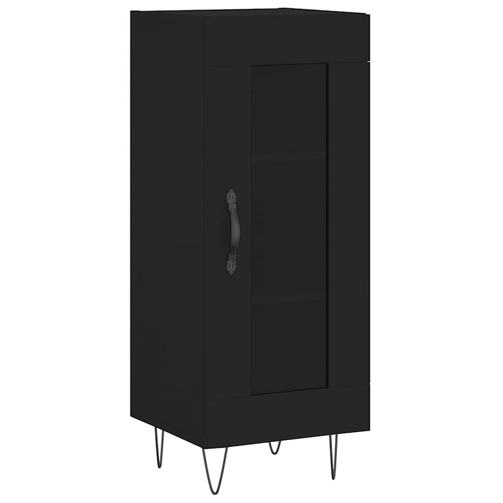 Komoda crna 34,5 x 34 x 90 cm od konstruiranog drva
