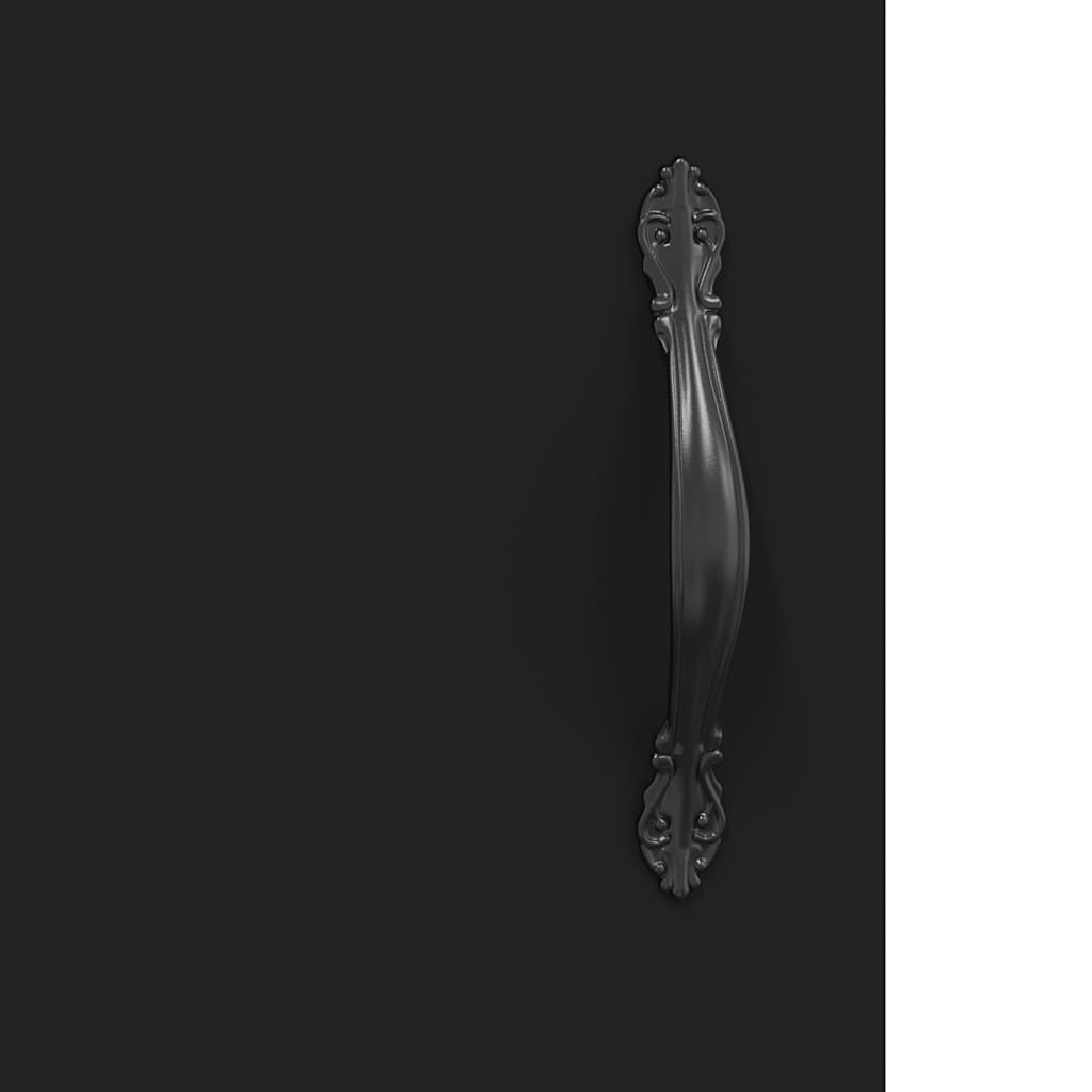 Komoda crna 34,5 x 34 x 90 cm od konstruiranog drva