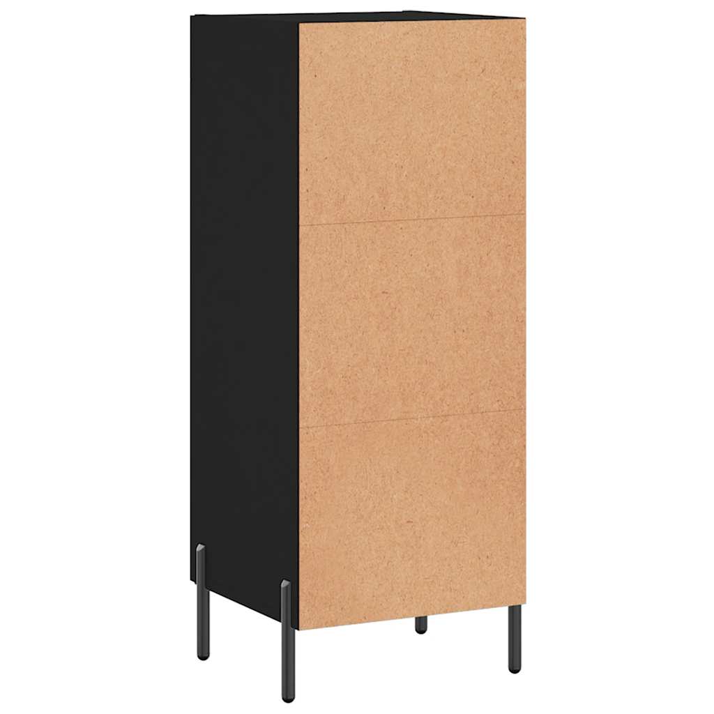 Komoda crna 34,5 x 34 x 90 cm od konstruiranog drva