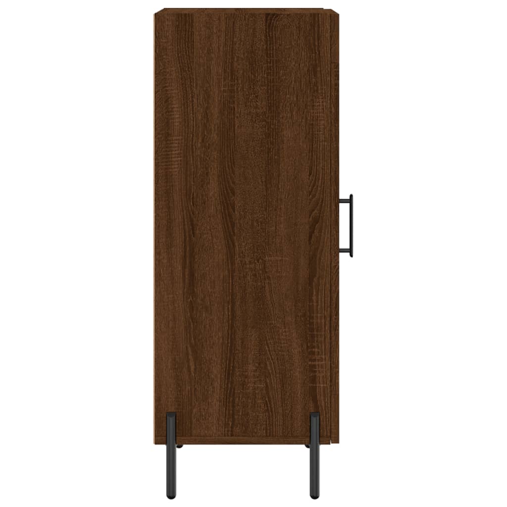 Komoda boja smeđeg hrasta 34,5 x 34 x 90 cm konstruirano drvo