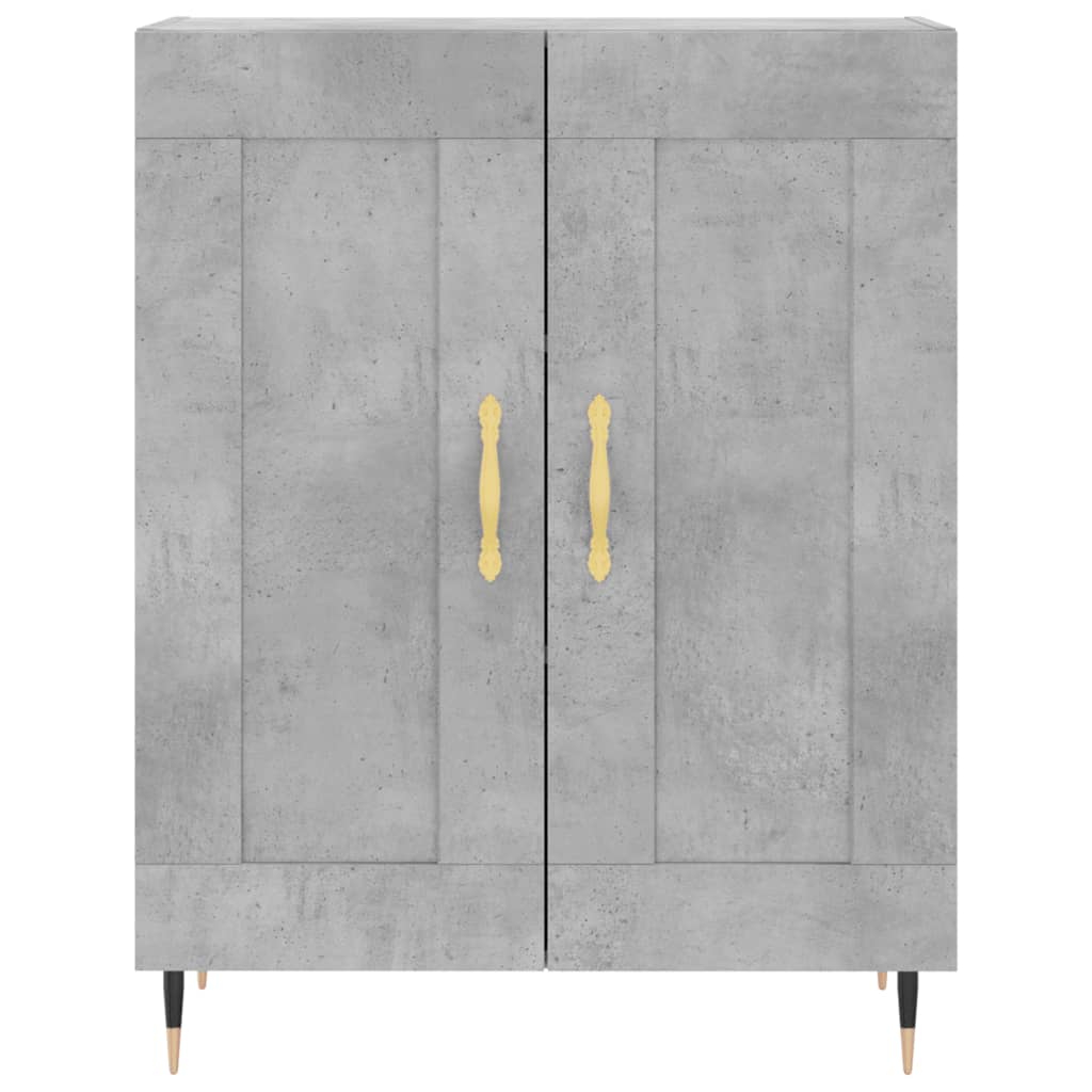 Komoda siva boja betona 69,5x34x90 cm od konstruiranog drva