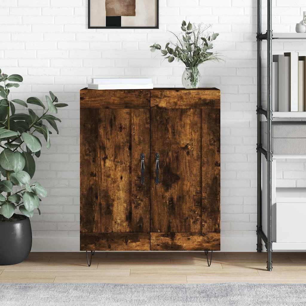 Komoda boja dimljenog hrasta 69,5x34x90 cm konstruirano drvo