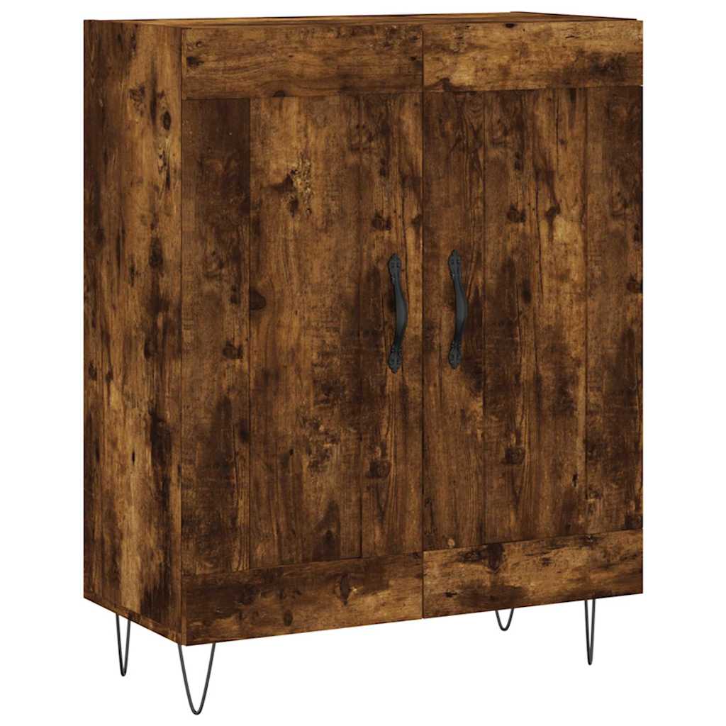 Komoda boja dimljenog hrasta 69,5x34x90 cm konstruirano drvo