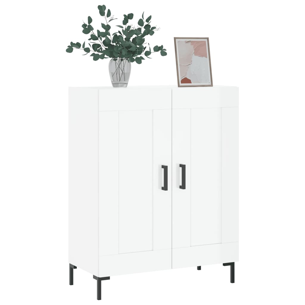 Komoda sjajna bijela 69,5x34x90 cm od konstruiranog drva