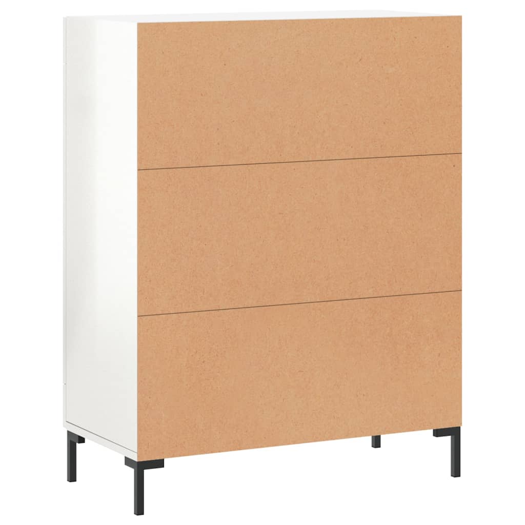 Komoda sjajna bijela 69,5x34x90 cm od konstruiranog drva
