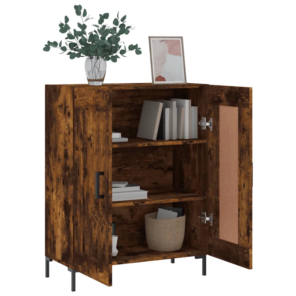 Komoda boja dimljenog hrasta 69,5x34x90 cm konstruirano drvo