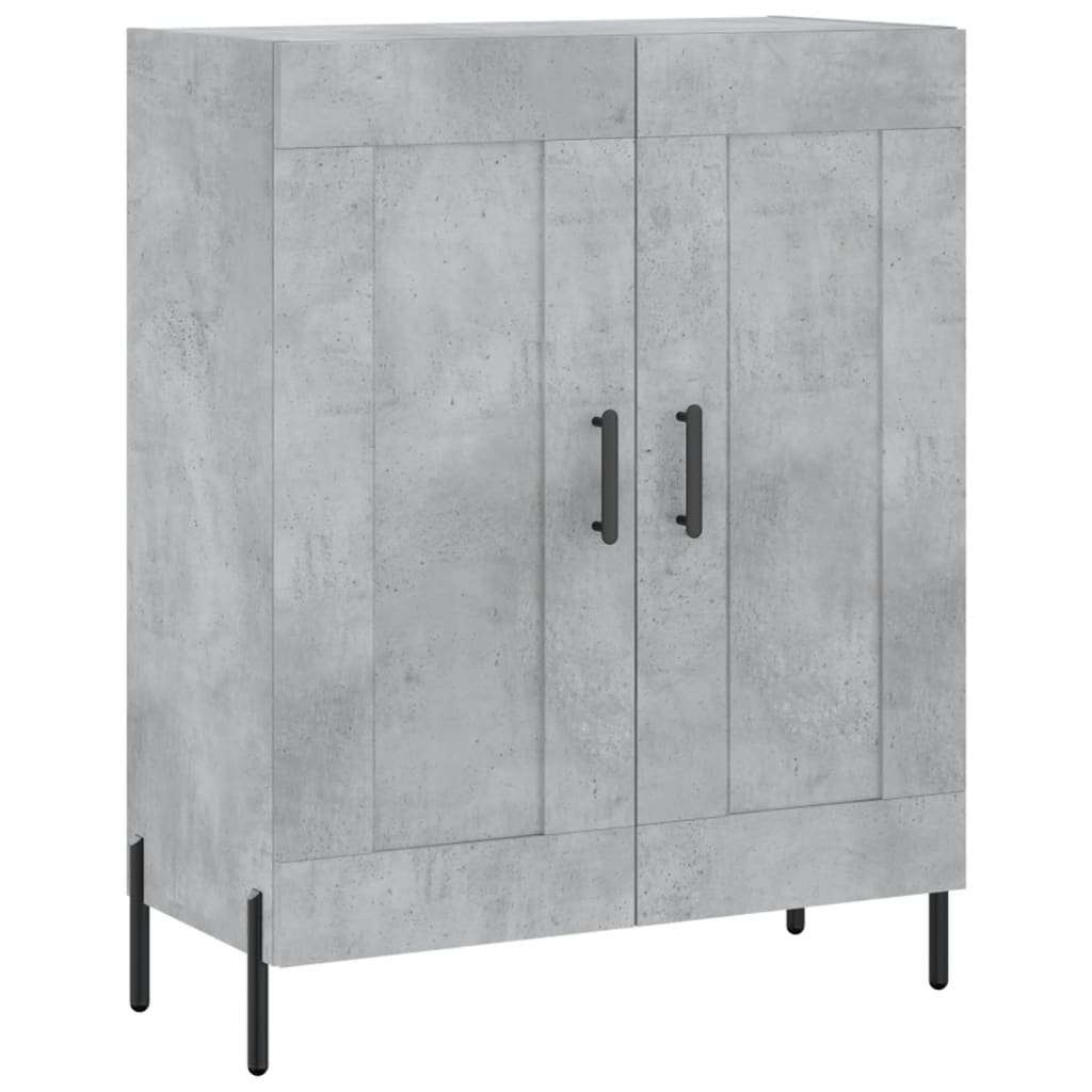 Komoda siva boja betona 69,5x34x90 cm od konstruiranog drva