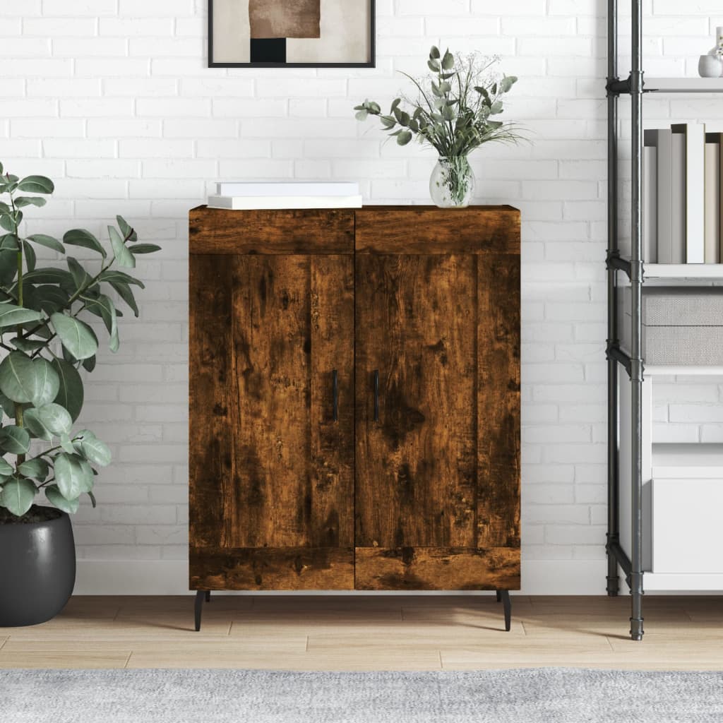 Komoda boja dimljenog hrasta 69,5x34x90 cm konstruirano drvo