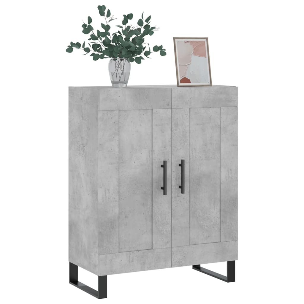 Komoda siva boja betona 69,5x34x90 cm od konstruiranog drva