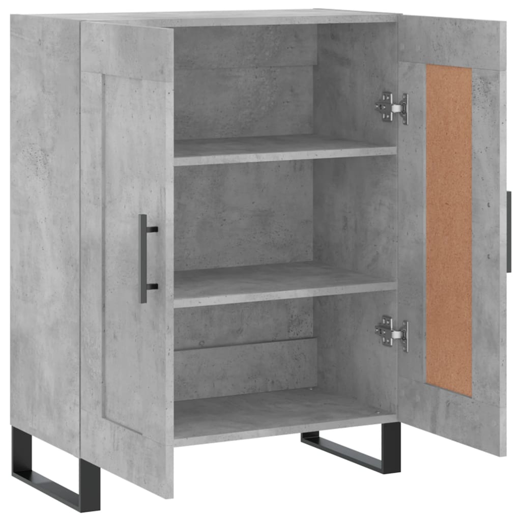 Komoda siva boja betona 69,5x34x90 cm od konstruiranog drva