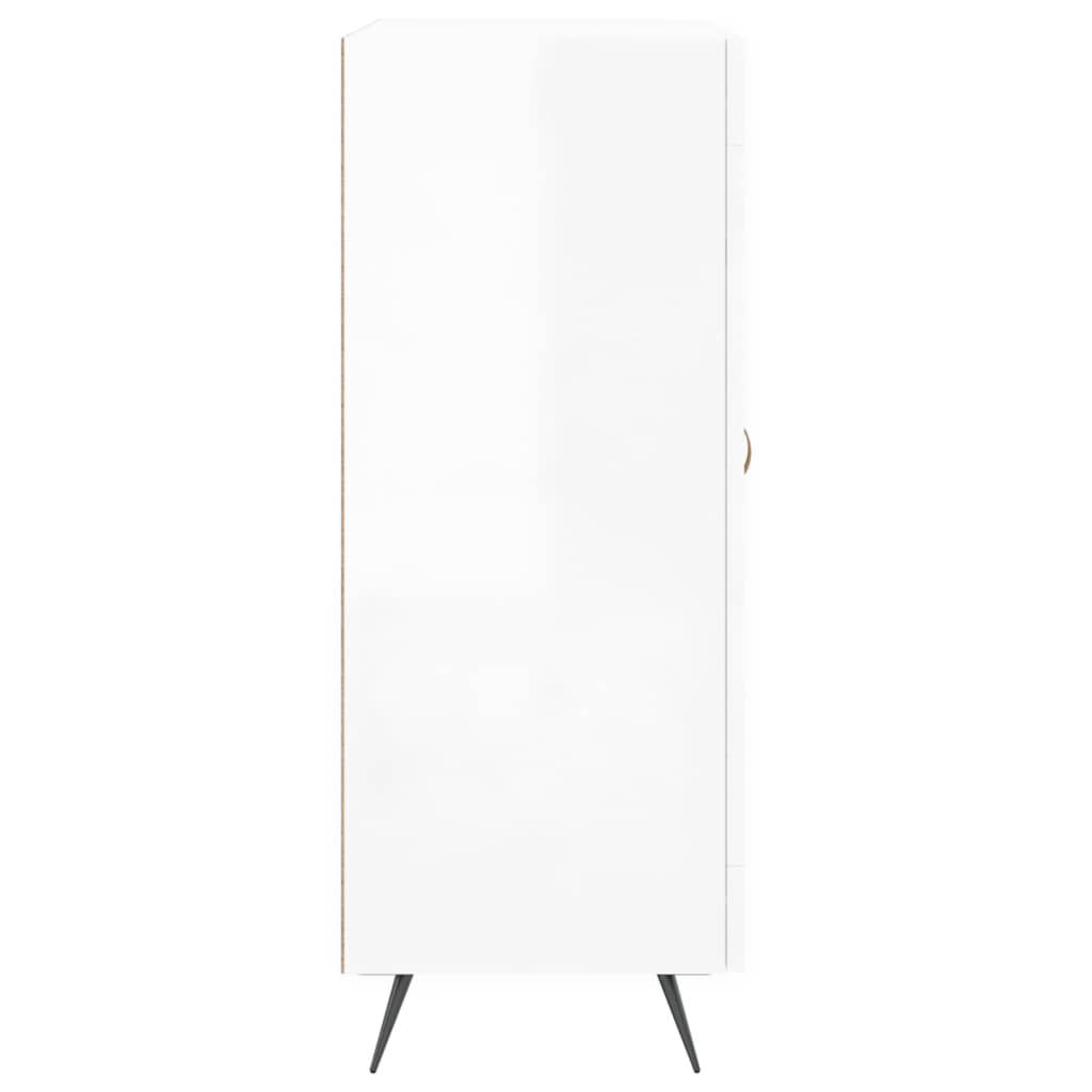 Komoda sjajna bijela 69,5x34x90 cm od konstruiranog drva