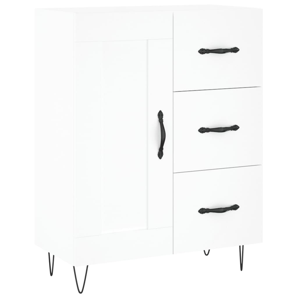 Komoda bijela 69,5x34x90 cm od konstruiranog drva