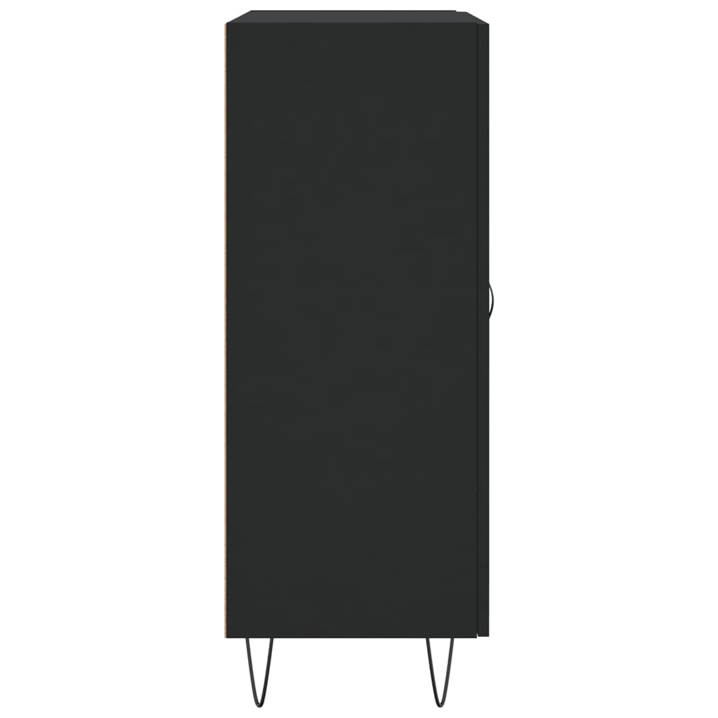 Komoda crna 69,5 x 34 x 90 cm od konstruiranog drva