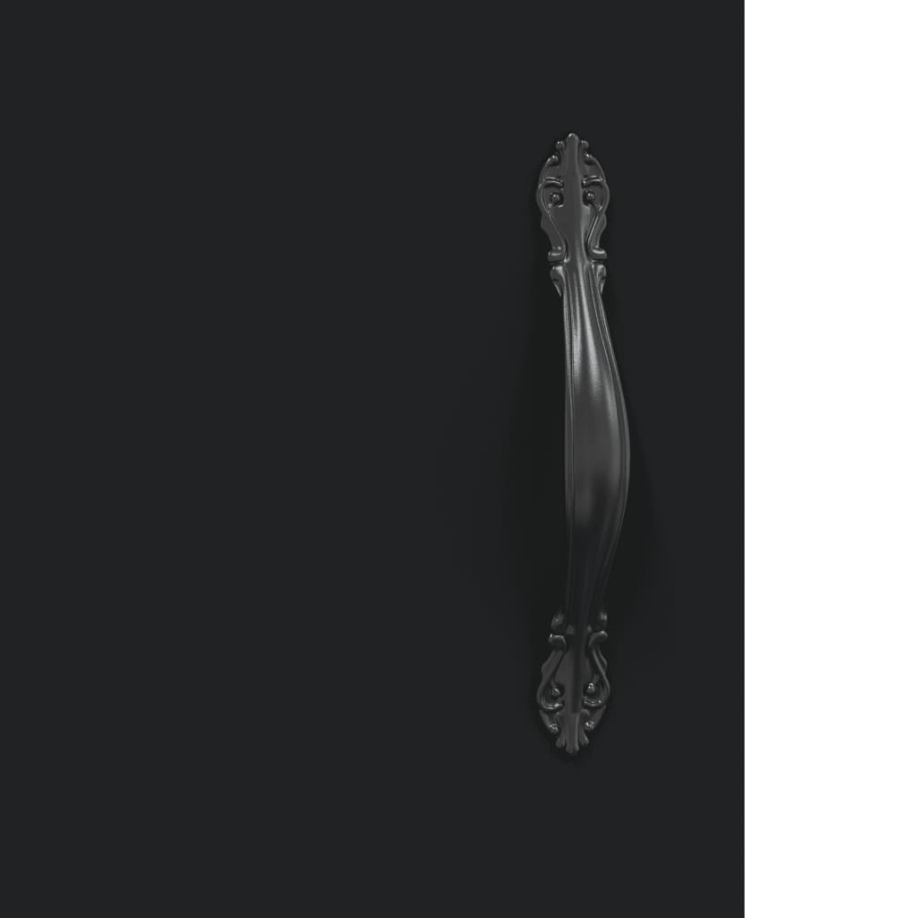 Komoda crna 69,5 x 34 x 90 cm od konstruiranog drva