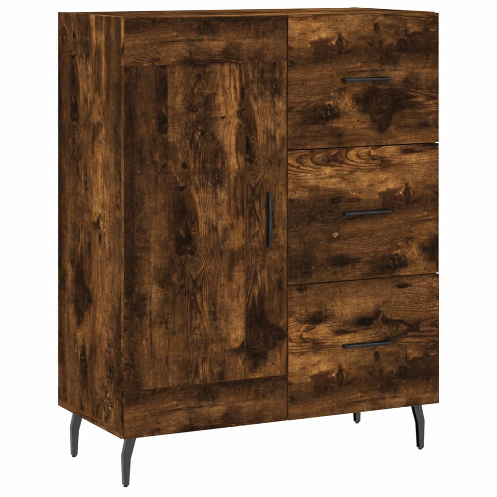 Komoda boja dimljenog hrasta 69,5x34x90 cm konstruirano drvo