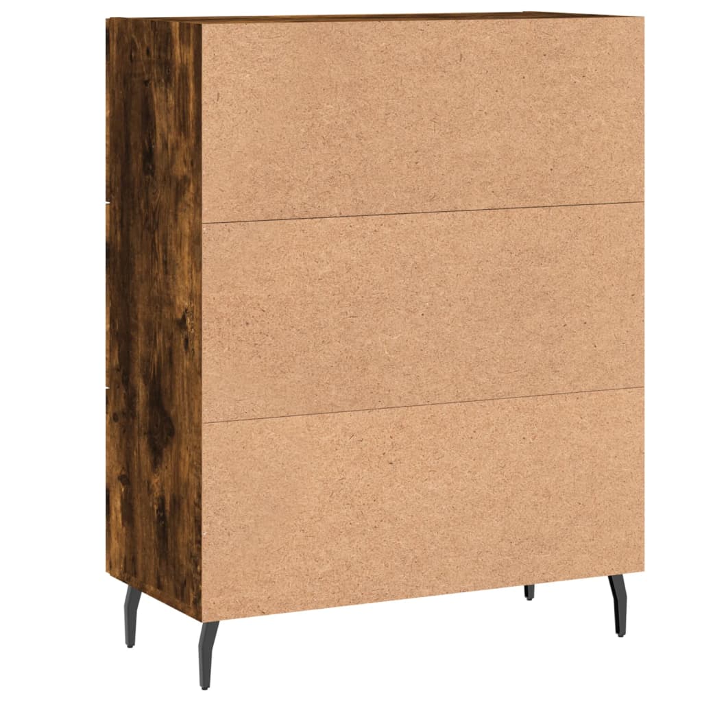 Komoda boja dimljenog hrasta 69,5x34x90 cm konstruirano drvo