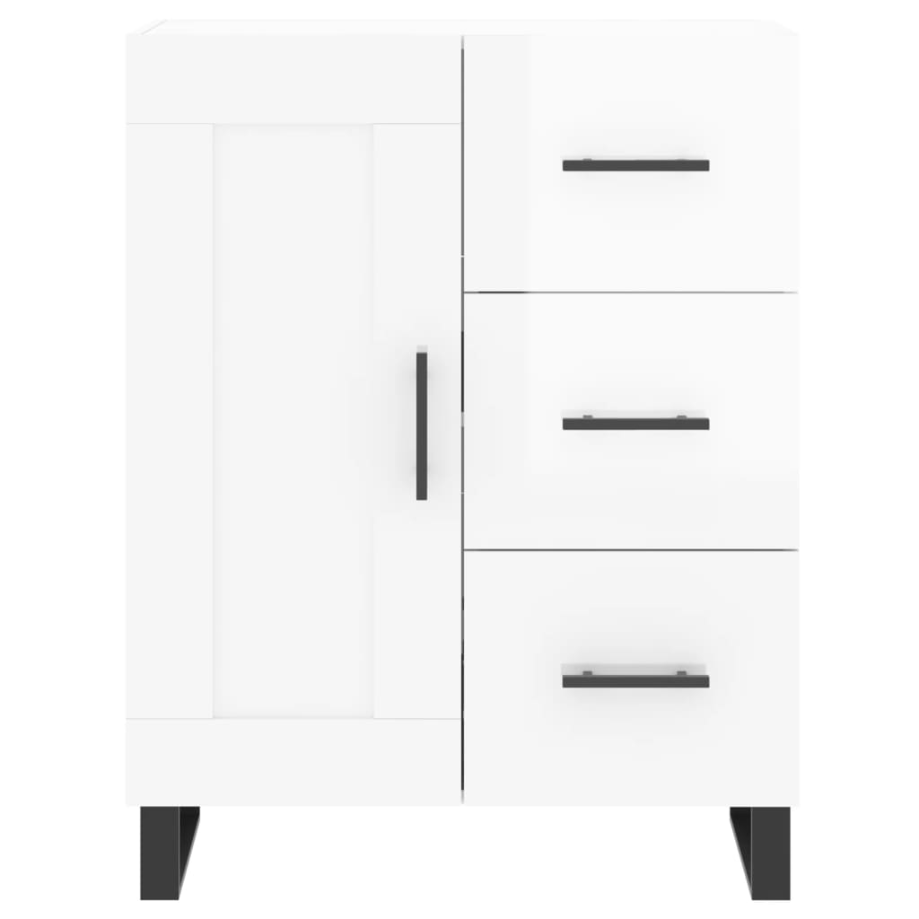 Komoda sjajna bijela 69,5x34x90 cm od konstruiranog drva