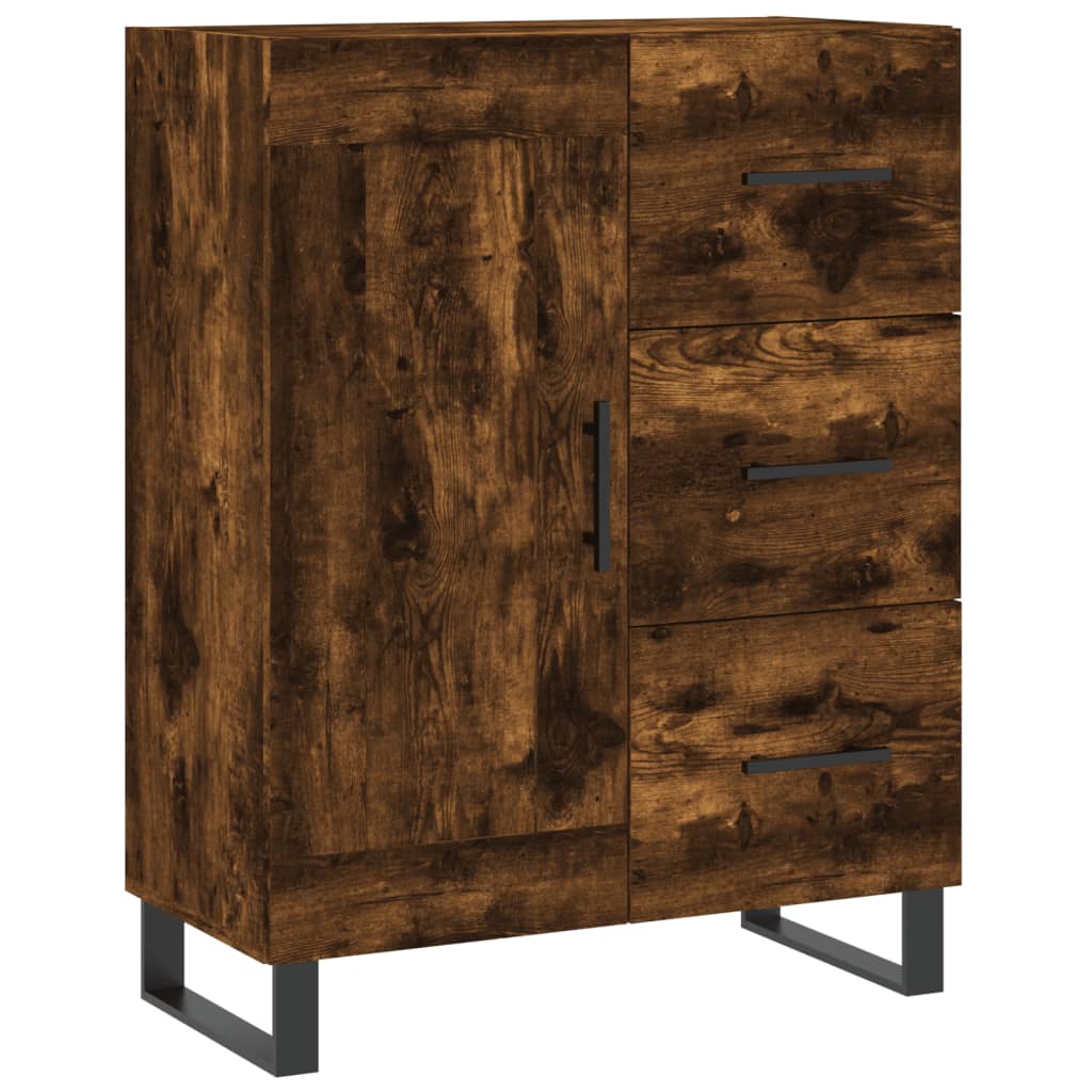 Komoda boja dimljenog hrasta 69,5x34x90 cm konstruirano drvo