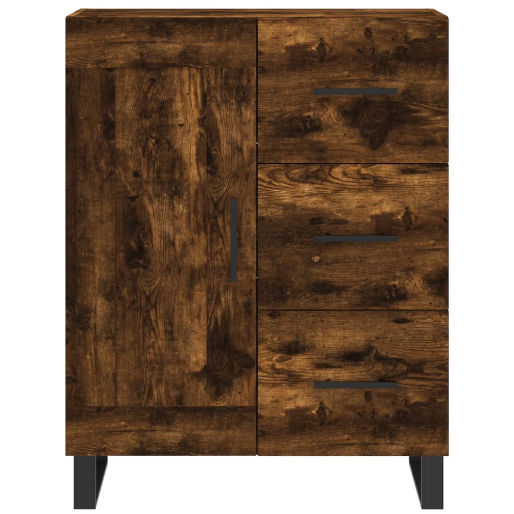 Komoda boja dimljenog hrasta 69,5x34x90 cm konstruirano drvo