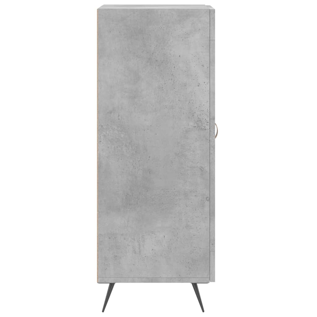 Komoda siva boja betona 34,5x34x90 cm od konstruiranog drva