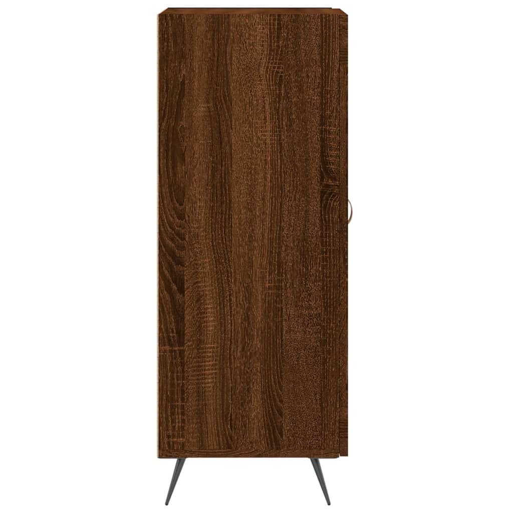 Komoda boja smeđeg hrasta 34,5 x 34 x 90 cm konstruirano drvo