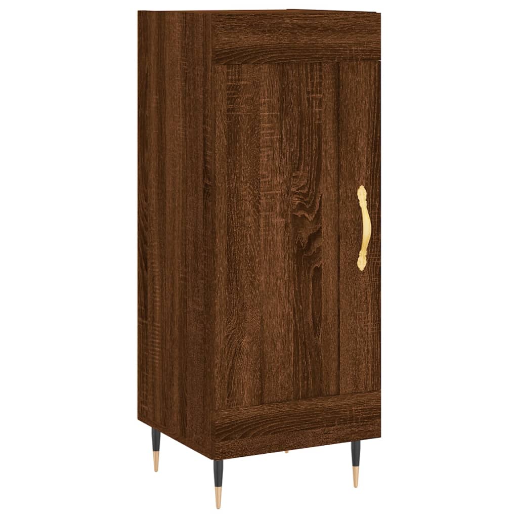 Komoda boja smeđeg hrasta 34,5 x 34 x 90 cm konstruirano drvo
