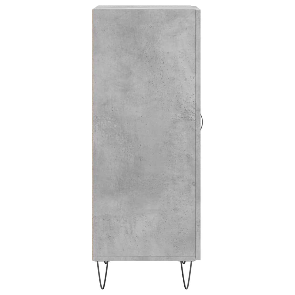 Komoda siva boja betona 34,5x34x90 cm od konstruiranog drva