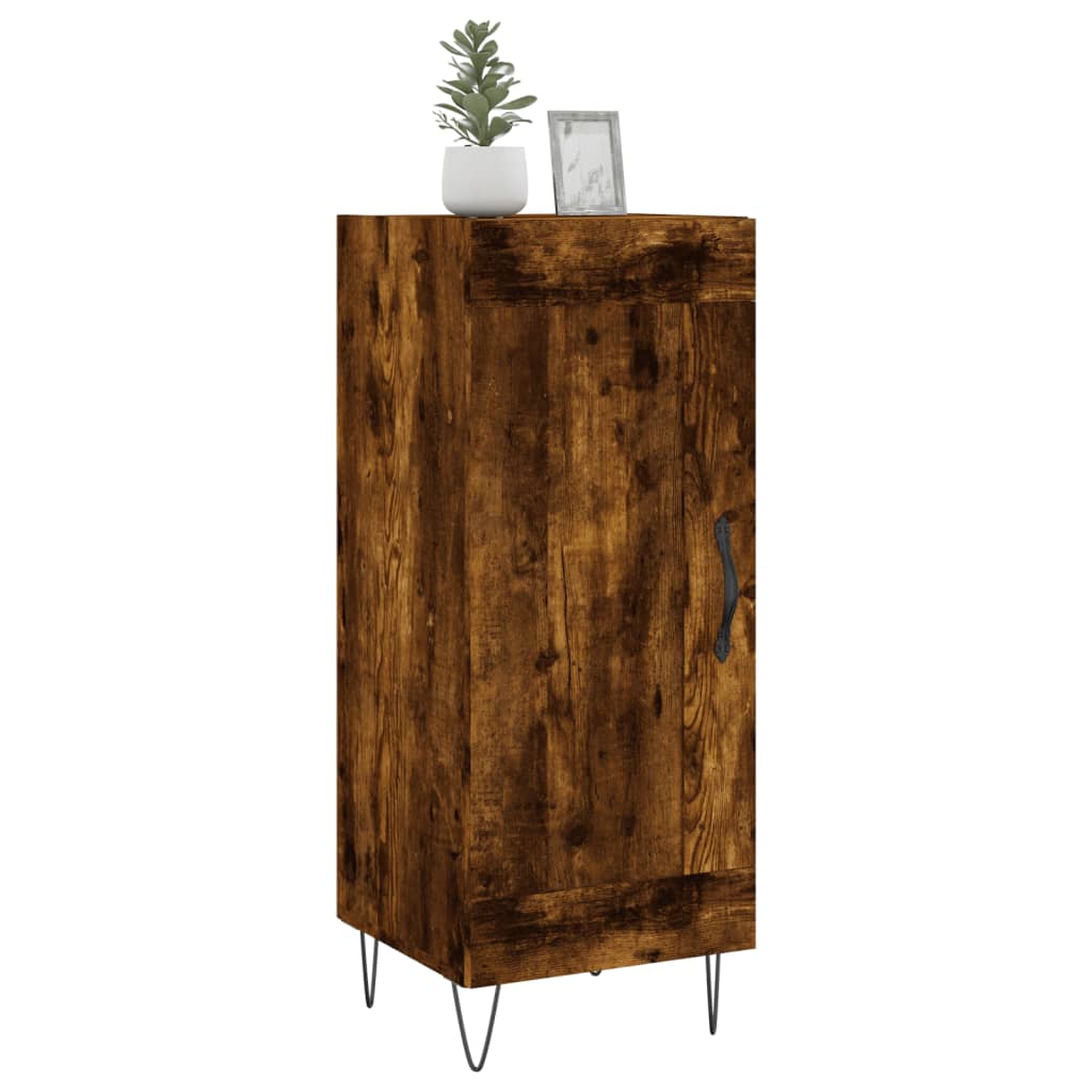 Komoda boja dimljenog hrasta 34,5x34x90 cm konstruirano drvo