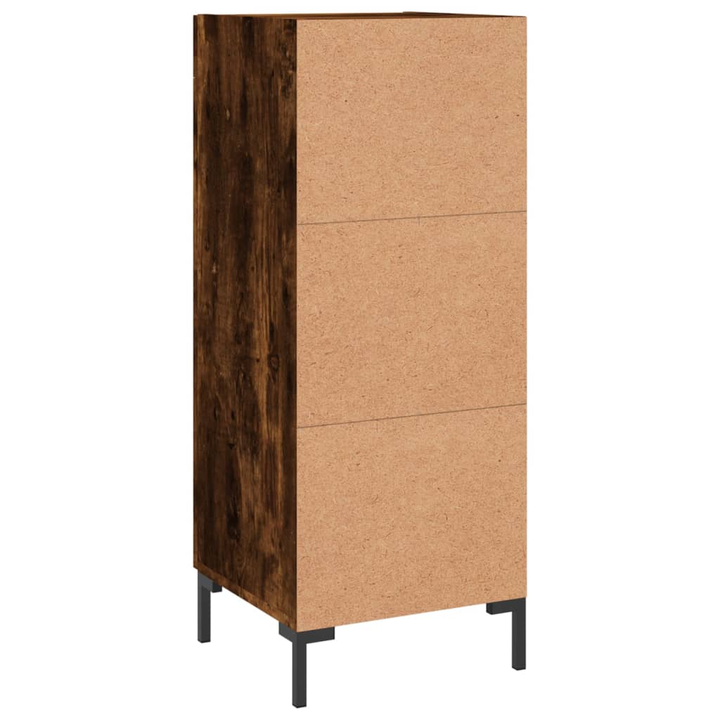 Komoda boja dimljenog hrasta 34,5x34x90 cm konstruirano drvo