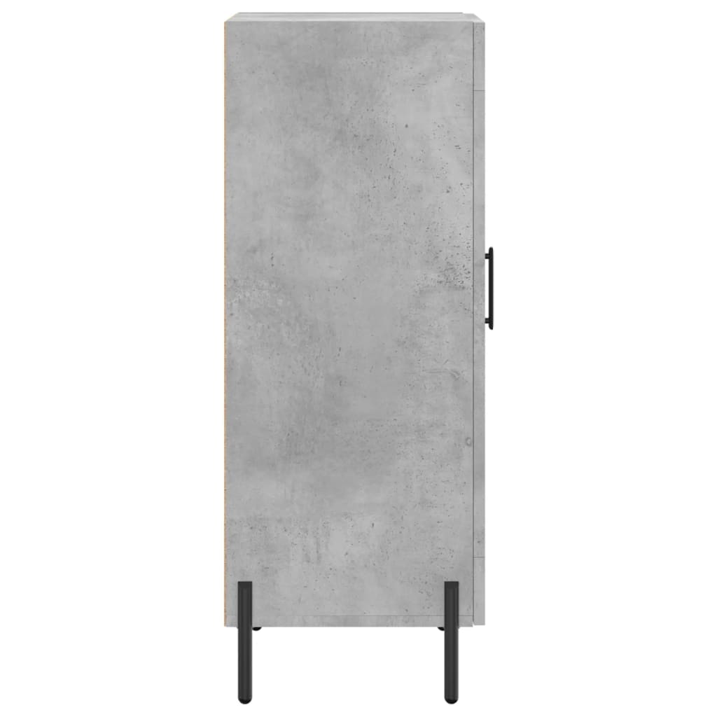 Komoda siva boja betona 34,5x34x90 cm od konstruiranog drva