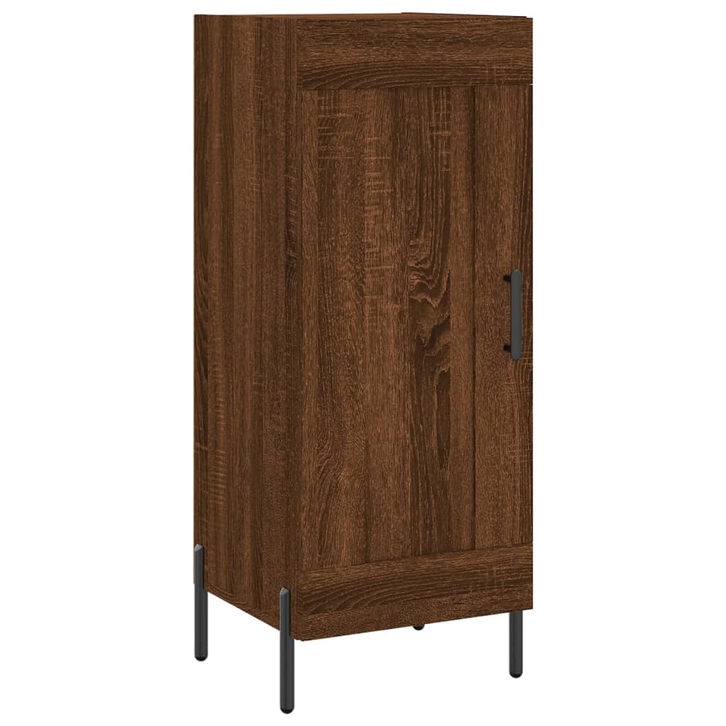 Komoda boja smeđeg hrasta 34,5 x 34 x 90 cm konstruirano drvo