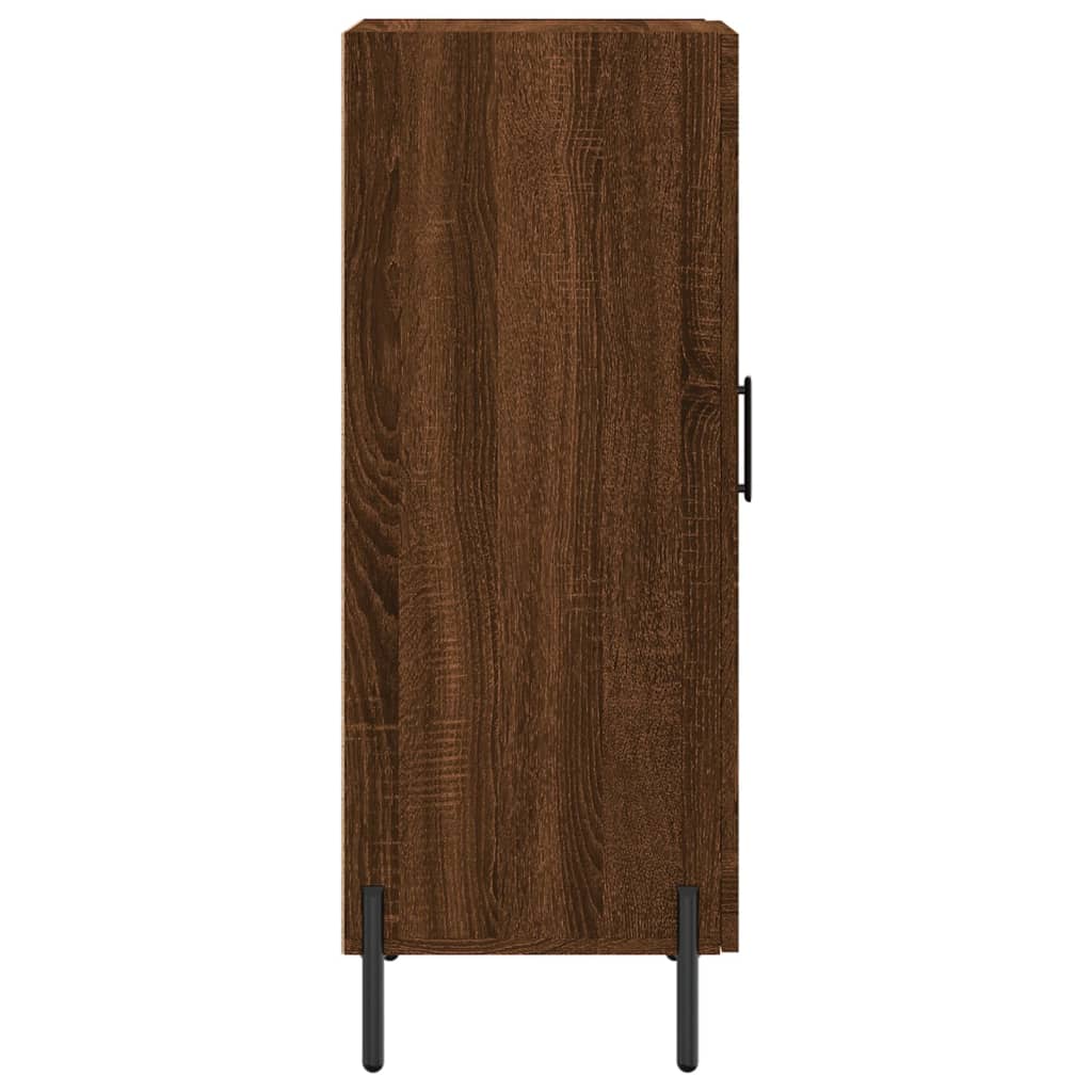 Komoda boja smeđeg hrasta 34,5 x 34 x 90 cm konstruirano drvo