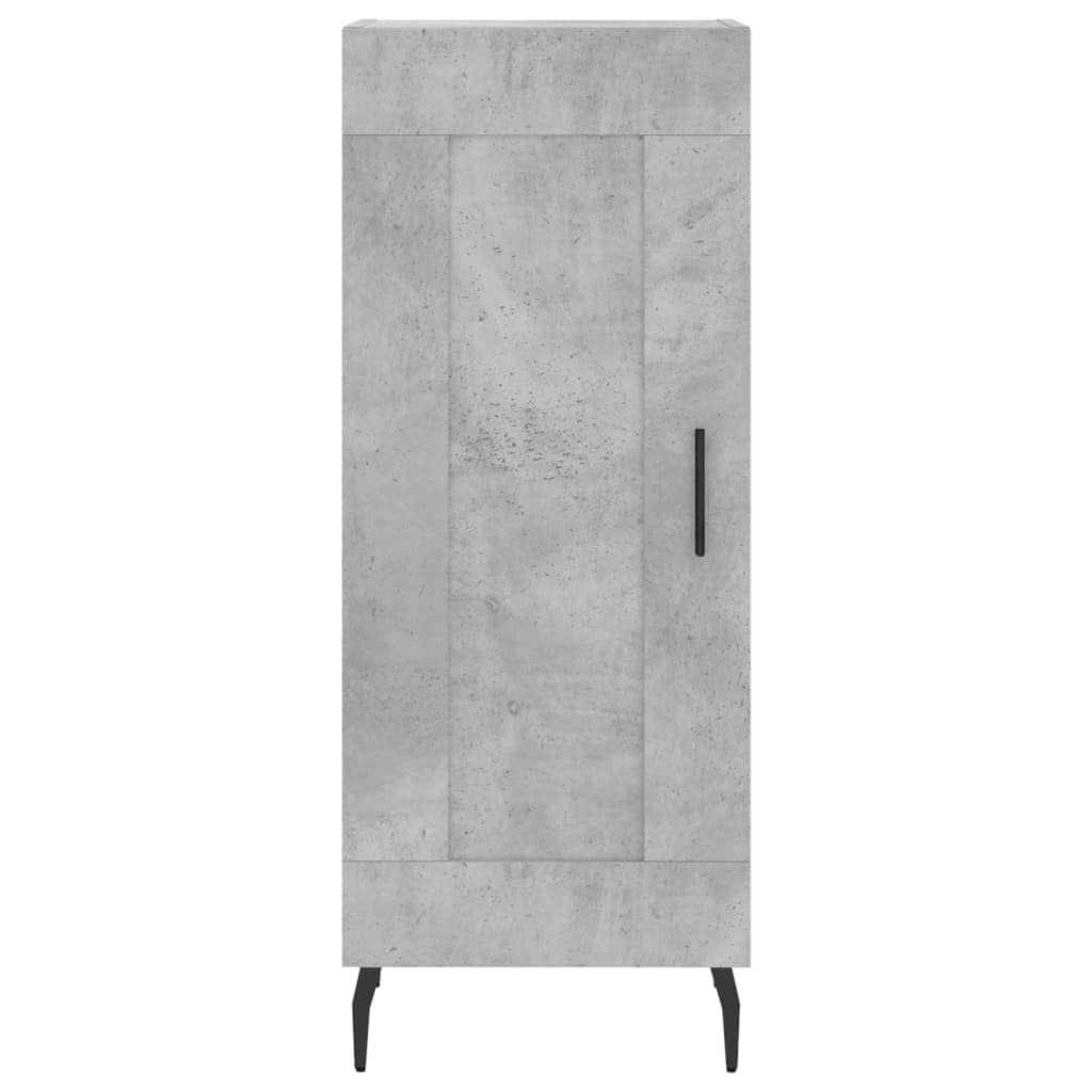 Komoda siva boja betona 34,5x34x90 cm od konstruiranog drva