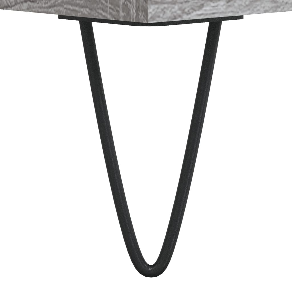 Stolić za kavu siva boja hrasta 55x55x36,5 cm konstruirano drvo