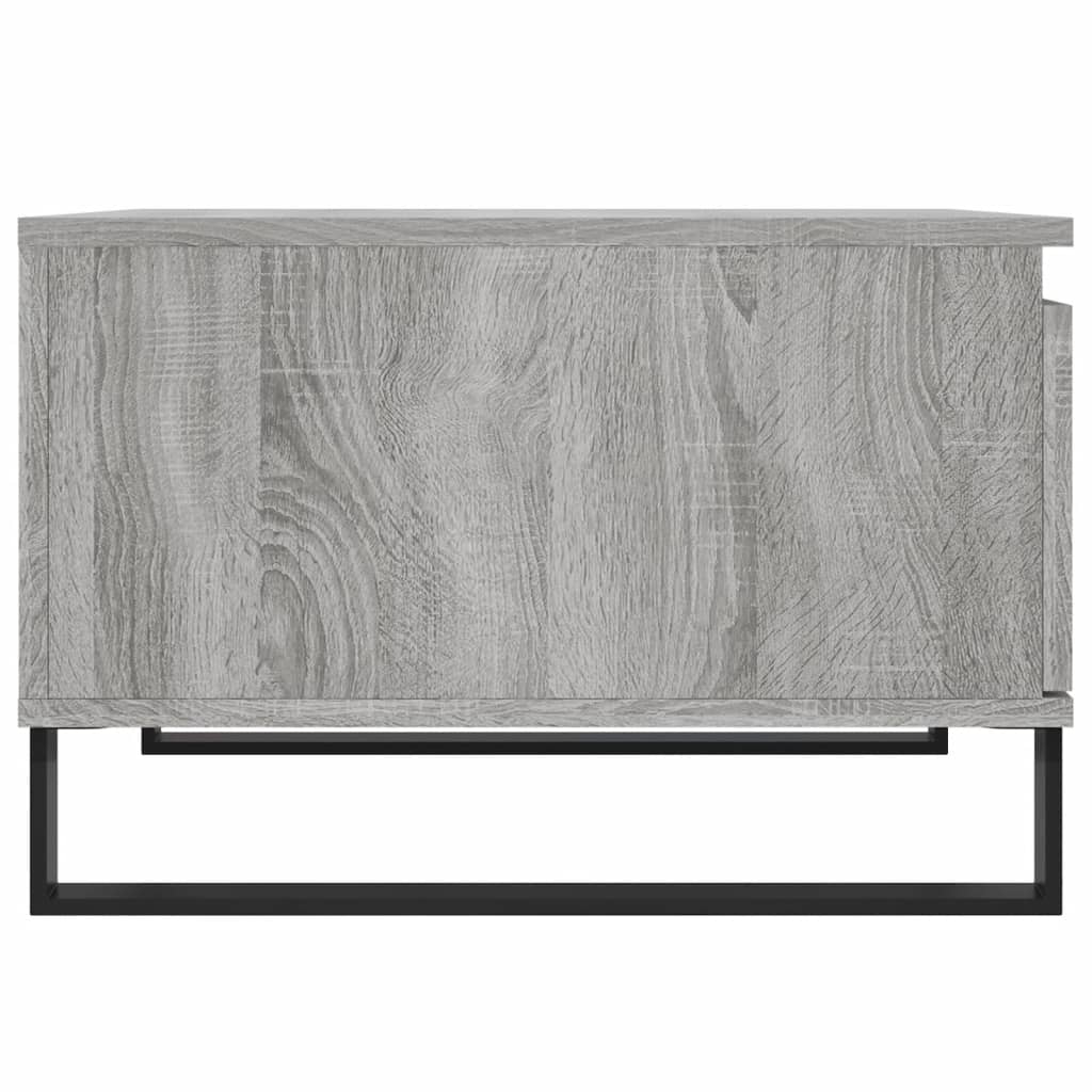 Stolić za kavu siva boja hrasta 55x55x36,5 cm konstruirano drvo