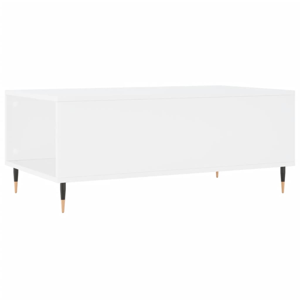 Stolić za kavu bijeli 90 x 50 x 36,5 cm od konstruiranog drva