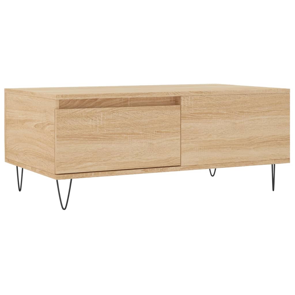 Stolić za kavu boja hrasta 90x50x36,5 cm konstruirano drvo