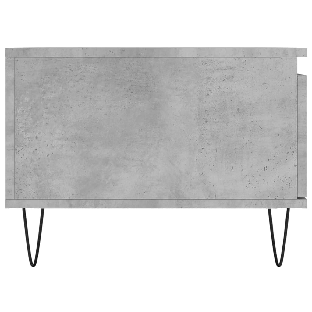 Stolić za kavu boja betona 90x50x36,5 cm konstruirano drvo