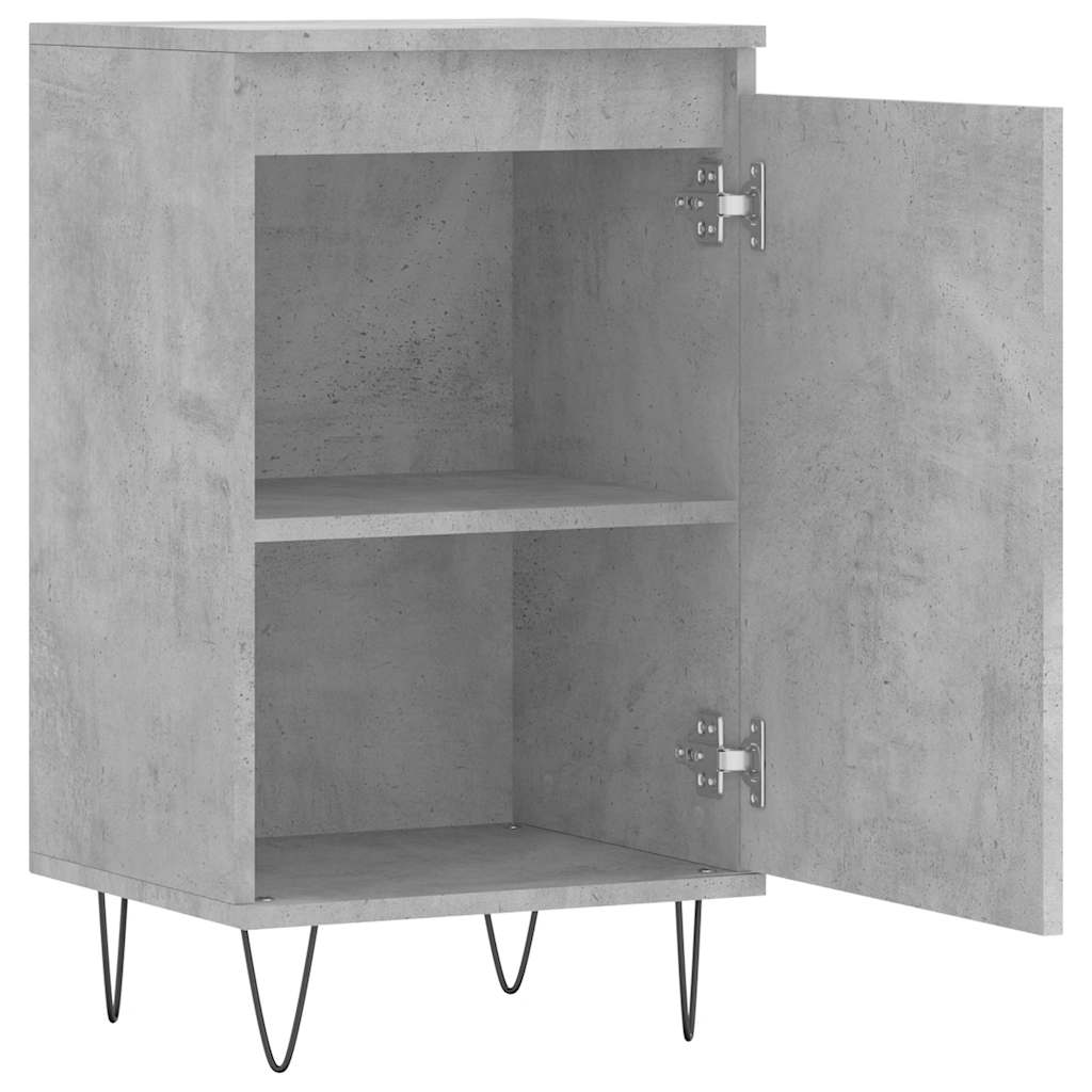 Komoda siva boja betona 40 x 35 x 70 cm od konstruiranog drva