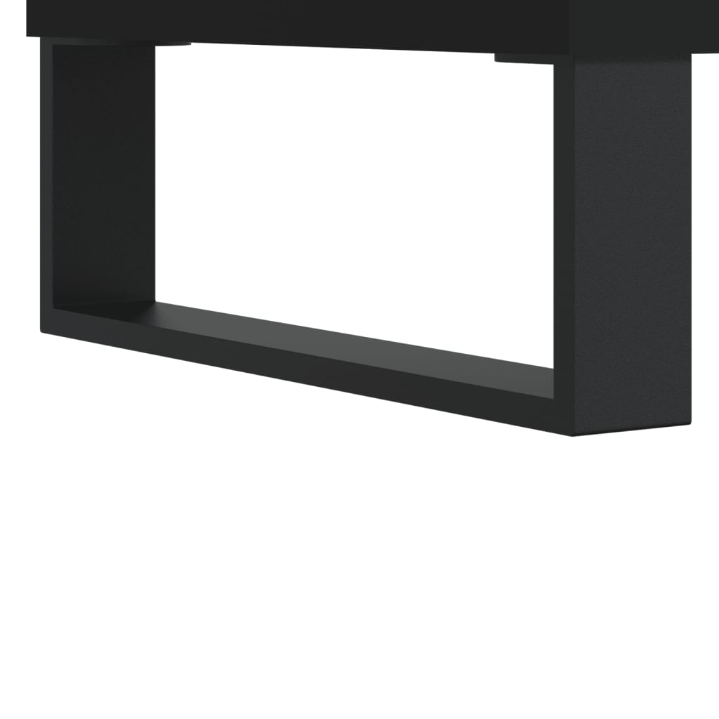 Komode 2 kom crne 40 x 35 x 70 cm od konstruiranog drva