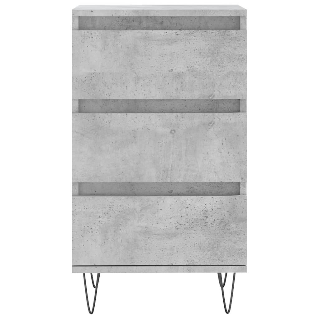 Komoda siva boja betona 40 x 35 x 70 cm od konstruiranog drva